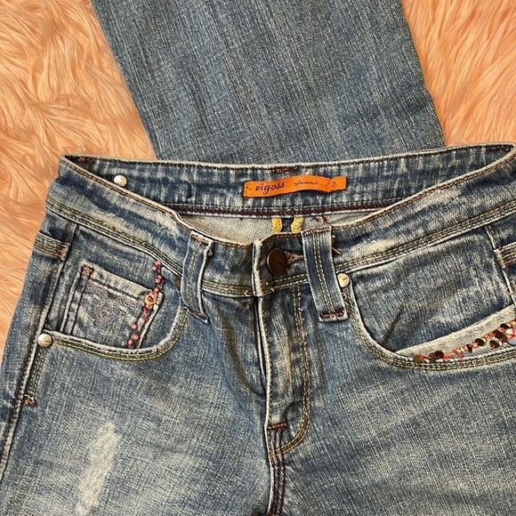 Vigoss Y2K Low Rise Bootcut Jean Size 0 - Picture 2 of 10
